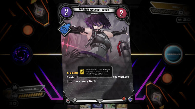 Gear Slayer CCG card view