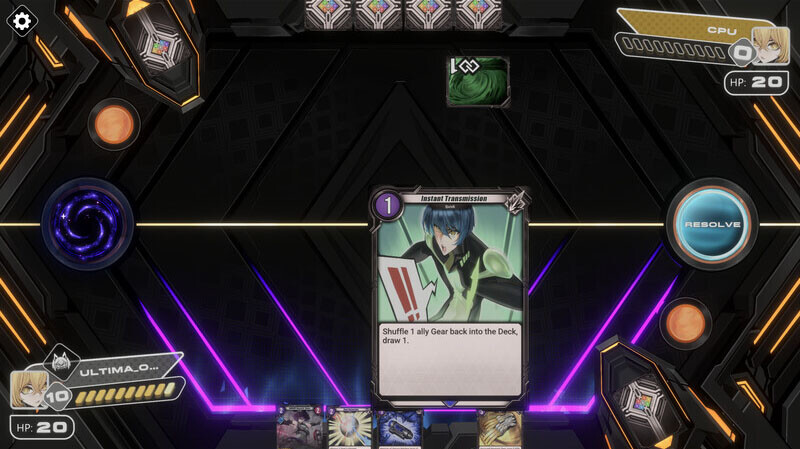 Gear Slayer CCG opponent turn