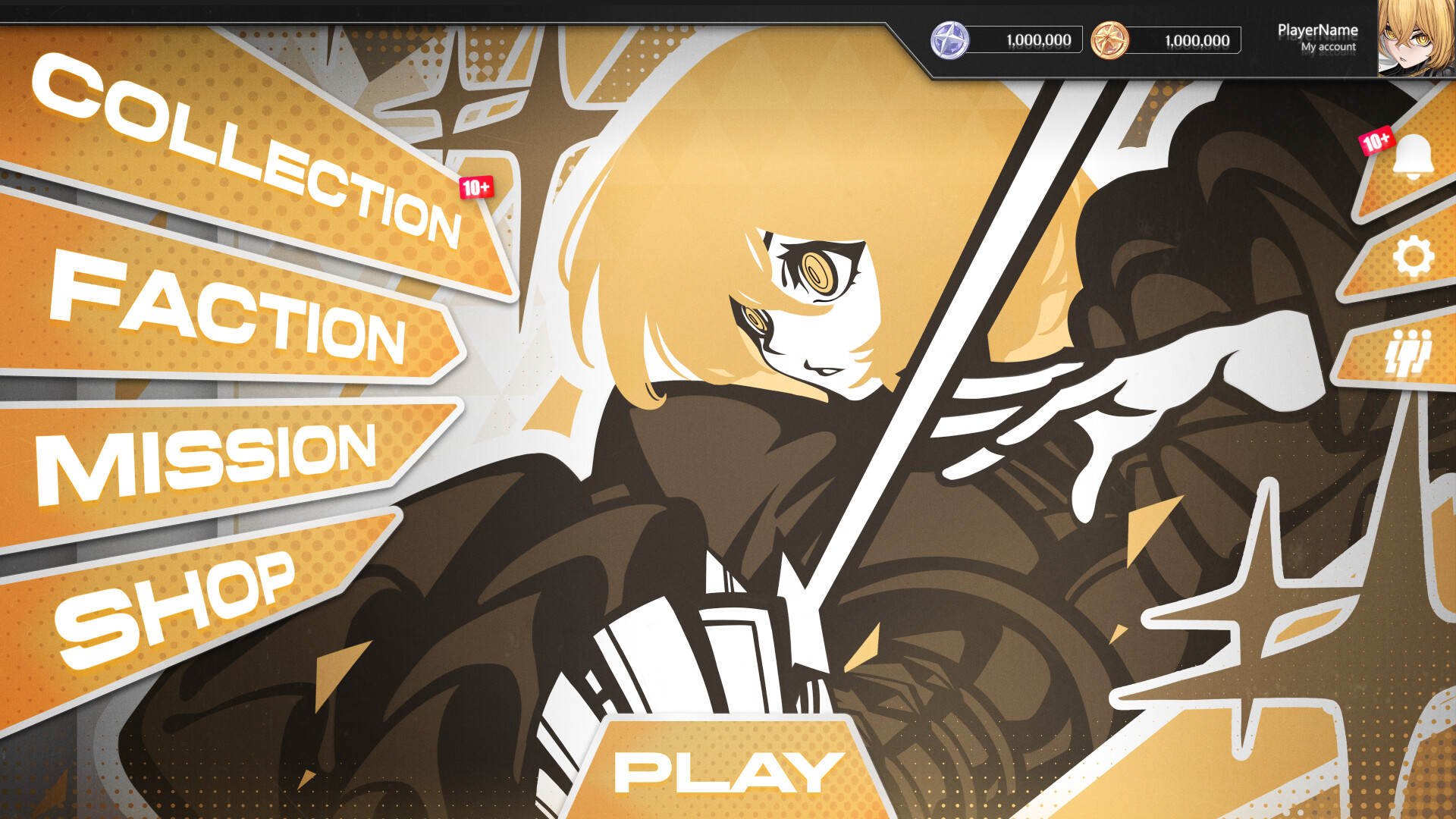Gear Slayer CCG collection screen